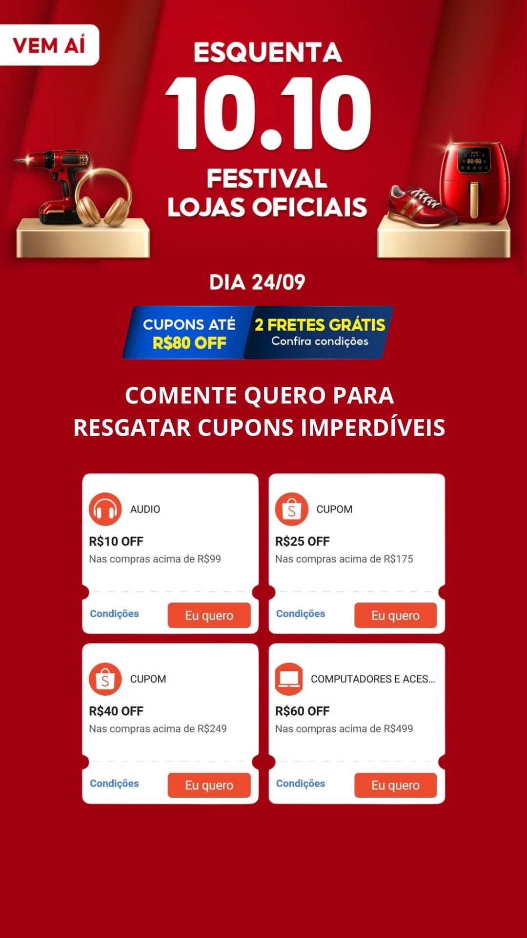 Arte exclusiva para campanhas da data 10.10